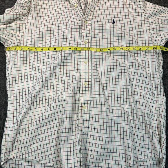 Ralph Lauren Shirt Mens XL White Blue Red Check Long Sleeve Button Up Business - Picture 4 of 10
